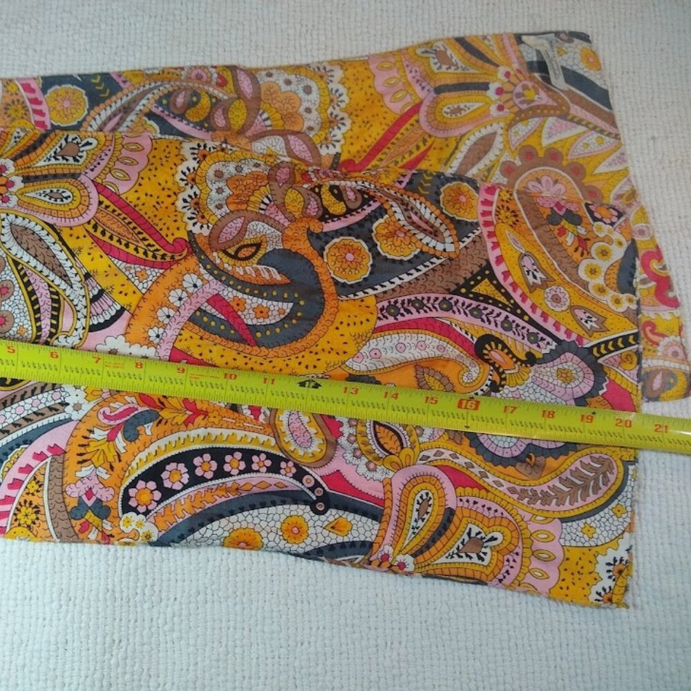 Vintage Bloomingdale's Made in France 100% silk scarf - multi-colors